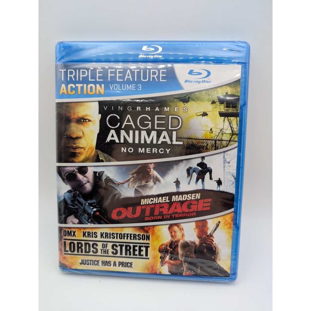 NEW Caged Animal‎ / Outrage Born In Terror / Lords of the Street (Blu-ray, 2010)